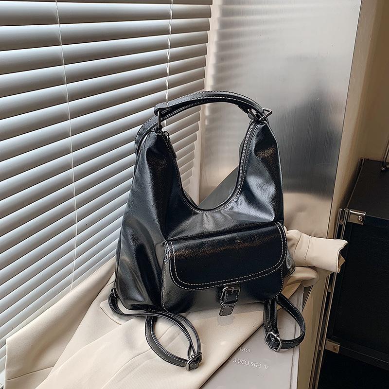 Винтажная большая сумка-тоут, женская новая осенне-зимняя通勤ская наплечная сумка, рюкзак Maillard