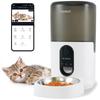 Ciaobot Автоматическая кормушка для кошек малого и среднего размера, емкость 6 л, для мониторинга и записи звонков с таймером для домашних животных, кормушка для кошек Judo 12304b,