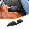 Glossy Black Exterior Side Rear Mirror Trim For Benz Smart Fortwo 451 09-15