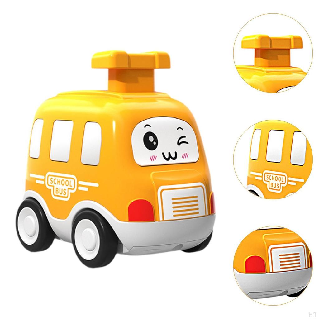 Baby Push and Go Car Игрушечная машинка для малышей, интерактивный инерционный мультяшный завод для вечеринки