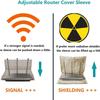 Protective Router Cover Soft Radiation Shielding Fabric Prevents Signal Loss Washable Polyester Household Decors
