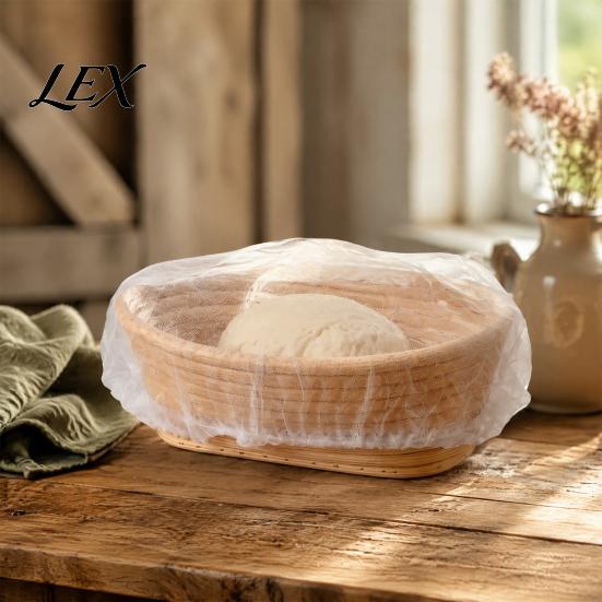 Proofing Basket Liners for Sourdough Non-woven Banneton Liners, Disposable Stretchable Fermentation Covers, Transparent Dough Covers Non Stick