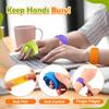 Sensory Toys For Kids: Textured Silicone Slap Bracelets 6 Pack Stress For Anxiety Wearable Sensory Toys For Adults Skateboard