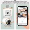 ICSEE 4K 8MP E27 Bulb WiFi камера с двумя объективами, двумя экранами, автоматическим слежением, двухсторонней аудиосвязью, цветным ночным видением, наружная камера безопасности