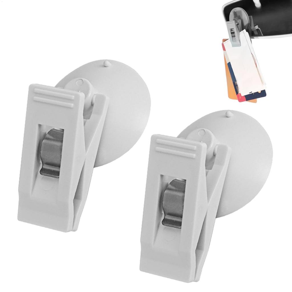 Присоска для окна - Многоразовый держатель для карточек на присоске, Съемный зажим на присоске | Многоцелевая присоска
