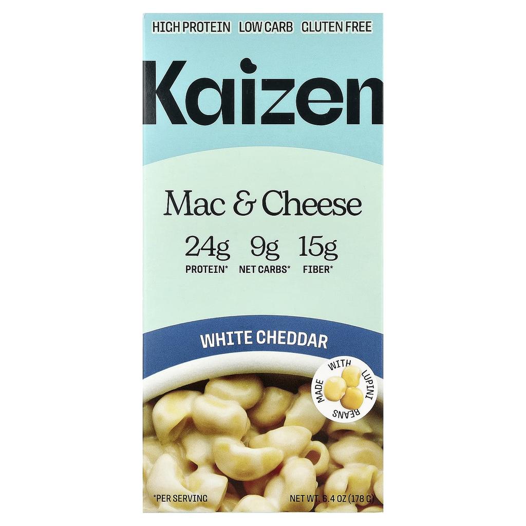 Kaizen Mac & Cheese, White Cheddar, 178g (6.4oz)