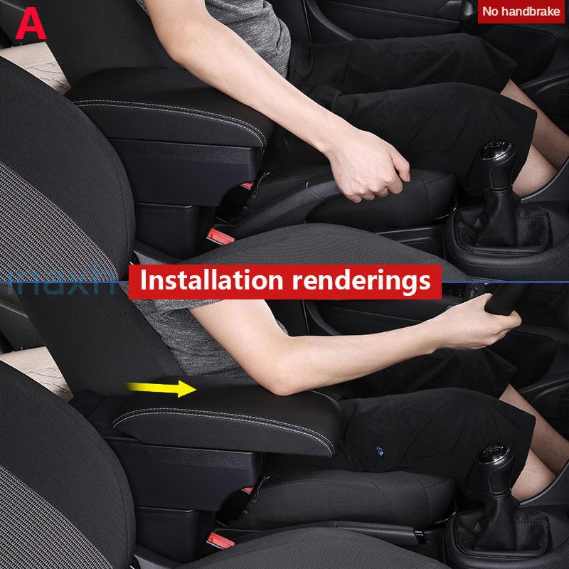 For PEUGEOT 206 Armrest Interior Parts 2017 Car Armrest box Retrofit parts Storage box car accessories Interior