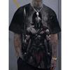 Men's T-Shirts Spartan Pattern 3D Print Tops Tees Summer Fashion Women Streetwear Oversized Unisex T Shirt Men Clothing