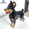 Нетоксичные Knew Built Собака Микро Мини Строительные Блоки Игрушки: Очаровательный доберман Идеальный подарок для любителя собак Отпразднуйте собачью дружбу