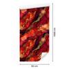 Ink Wallpaper Red, Burgundy, Orange and Peach 50x1000