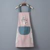 Summer Thin Waterproof & Oil-Proof Kitchen Apron with Hand Wiping Feature - Cute, Fashionable Design and Wider Waist for Stir-Fry Cooking
