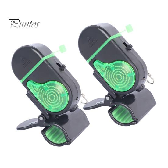2 шт. Сигнальная лампа для поклевки с зажимом, ночная сигнальная лампа для удочки, электронный индикатор поклевки, датчик подсечки, светодиодная лампа, аксессуары для морской рыбалки