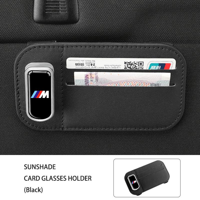 Multi-functional Car Sun Visor Organizer Card Glasses Holder For BMW E30 E34 E36 E39 E46 E52 E53 E60 E61 E62 E70 E71 E83