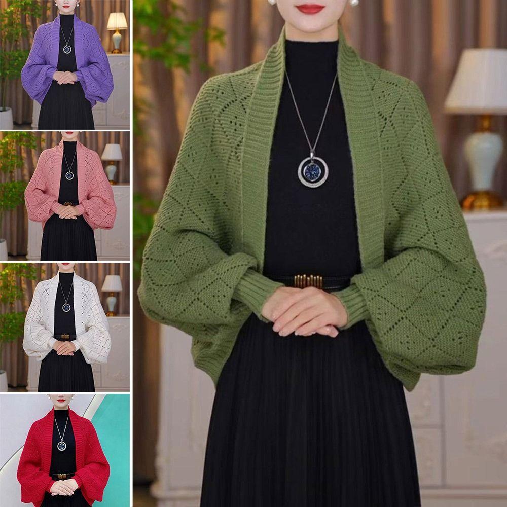 False Collar Knitted Shawl Outwear Shoulder Evening Prom Cape New Autumn Winter Scarf Party