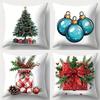 Домашний Декор Рождественские Элементы Декоративные Наволочки с Рисунком Наволочка для Подушки Подходит для Дивана Спальни Автомобиля Наволочка