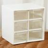 Convenient Cosmetic Storage Box Transparent And Visible Organization 3 Colors Mini Compact 6/9 Drawers Storage Container for Home