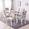 1/2/4/6 Pieces Printed Chair Cover Washable Big Elastic Kitchen Chair Covers Stretch Seat Slipcovers For Dining Room Home Decor