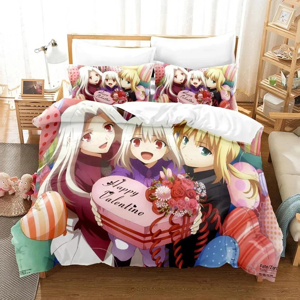 Fashionable 3D Fates Bedding Collections Duvet Cover Collection With Pillowcase Twin Full Queen King Bedclothes With Bed Linen Home Textile
