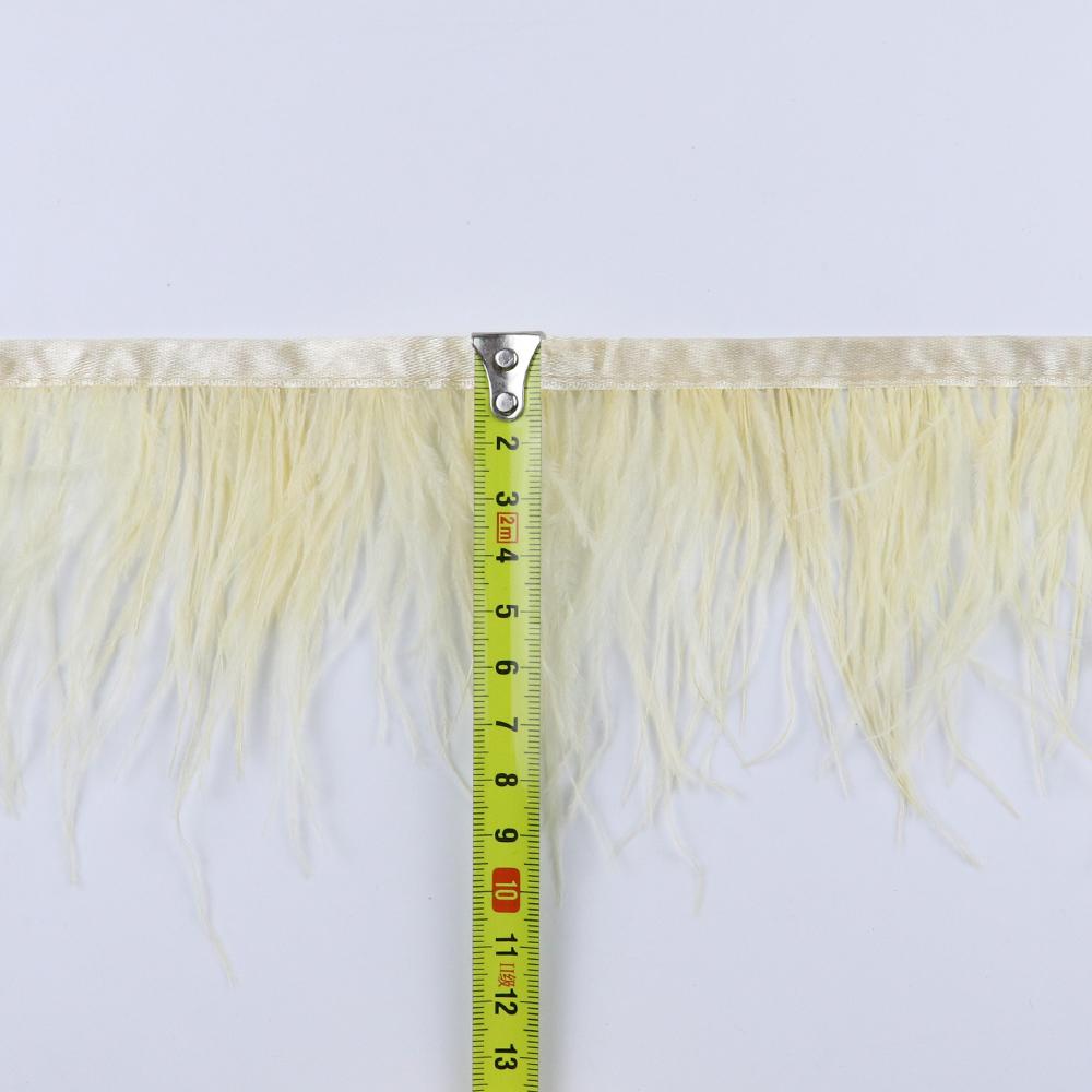 Feather8-10cm Light Purple Ostrich Feather Trims 1m 5m 10m for Crafts High Quality Plume Fringe Cosplay Festivals Clothing Ribbon Decor