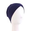Stretch Crossed Indian Cap, Solid Color Modal Cotton Muslim Bottom Cap Jdt-50A