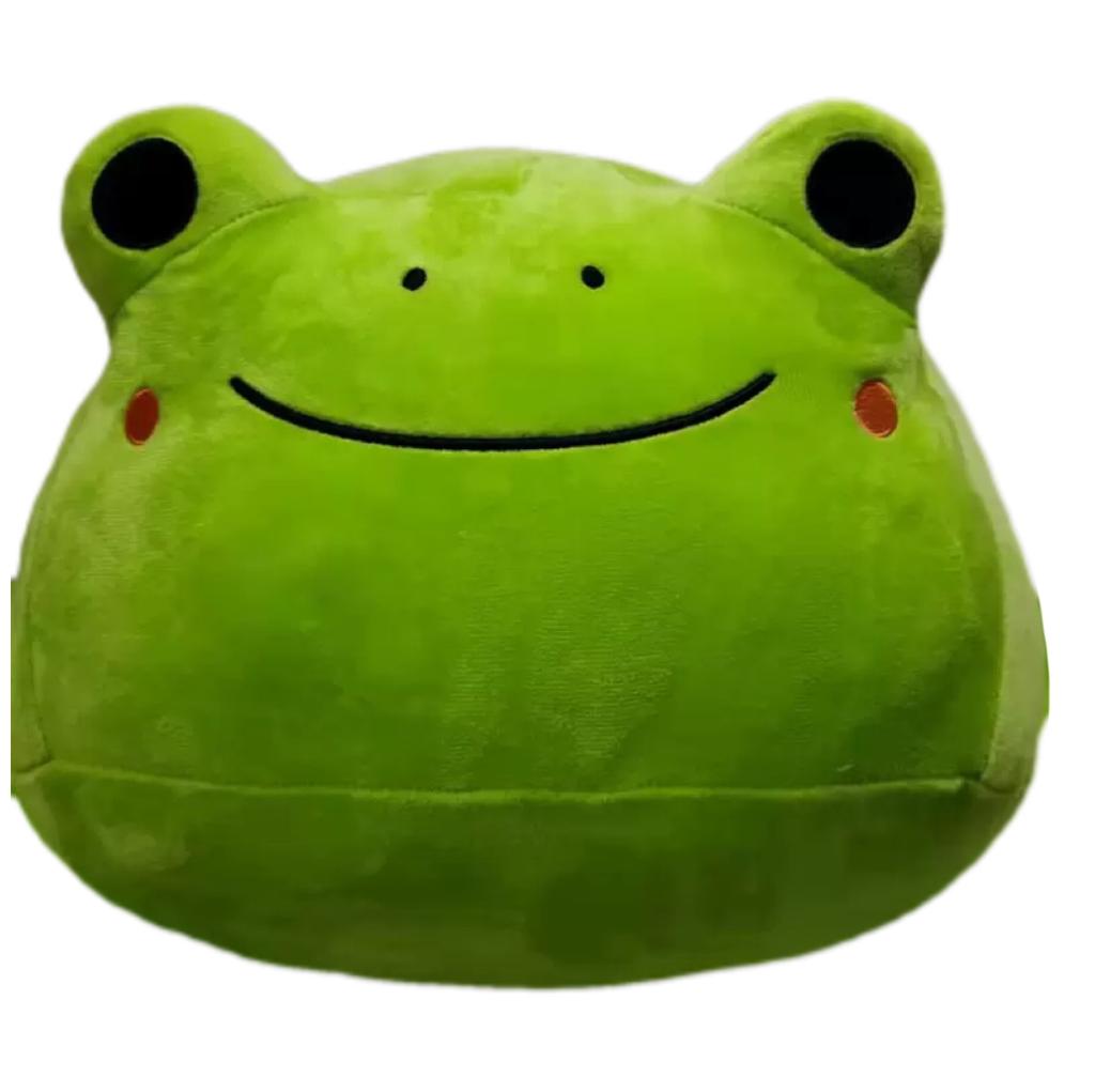 30см Каваи Лягушка Зеленая Голова Плюшевые Игрушки Мягкие Набивные Креативные Милые Животные Подушка Куклы для Детей Девочек Подарки на День Рождения