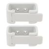 2PCS RV Curtains Clips High Hardness White Side Curtain Hold Down Holdback Retainer for Campers Buses