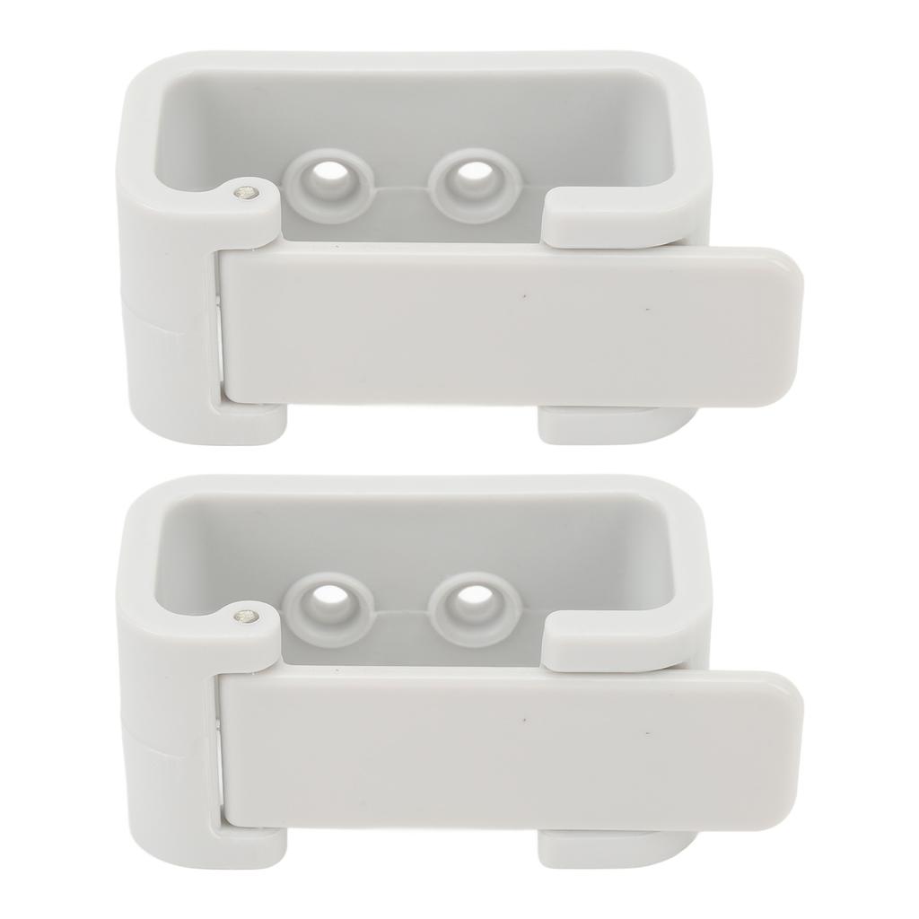 2PCS RV Curtains Clips High Hardness White Side Curtain Hold Down Holdback Retainer for Campers Buses