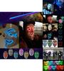 Stunning Led Light Up Mask For Halloween Featuring V For Vendetta Anonymous Design