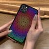 Роскошный чехол для телефона с рисунком мандалы Искусство Силикон PC+TPU Для Для IPhone 11 12 13 14 15 16 Plus Pro Max Чехол