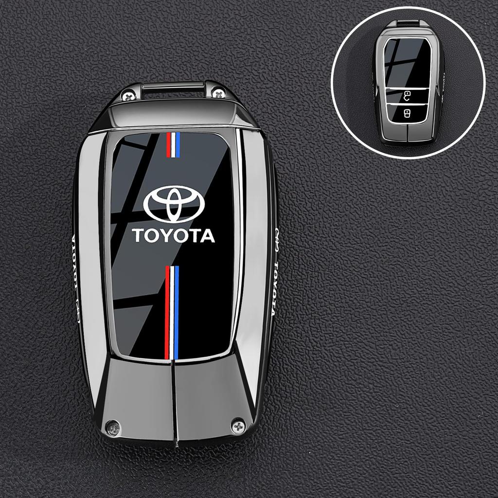 Transparent Car Key Fob Case Cover Black Key Case WEGFH6 Shell Protector For Toyota For Sienna For Venza For Car Accessories