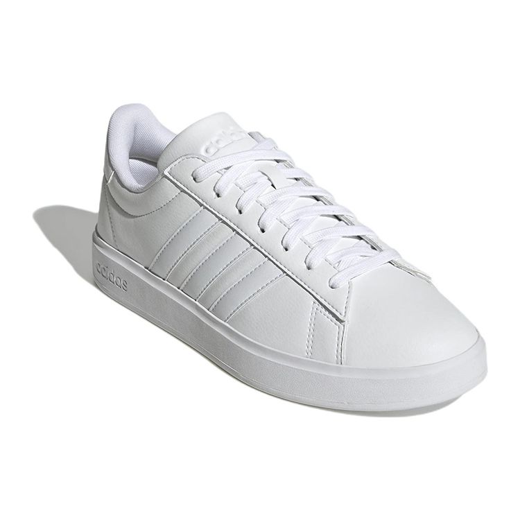 adidas Grand Court Triple White Мужские кроссовки Cloud-White Ecru-Tint GW9197