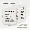 Funny Kitchen Decor Set of 3 - Five Star Rating Poster, Black Kitchen Quotes Decor Chef Was Cute Print, Chef Signs Decoration Trendy Cooking Art,