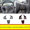 For Tesla Model 3 2016-2023 for Model Y 2019-2023  Car Steering Wheel Panel Decoration Cover Sticker trim Accessories