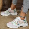 2024 Fashion Women's Sports Shoes Advanced Design Printed Breathable Lightweight Running Shoes Tennis Shoes Sports Casual Summer