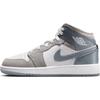 Air 1 Mid SE GS Patent Cool Grey Kids Sneakers White Medium-Grey HF3193-100