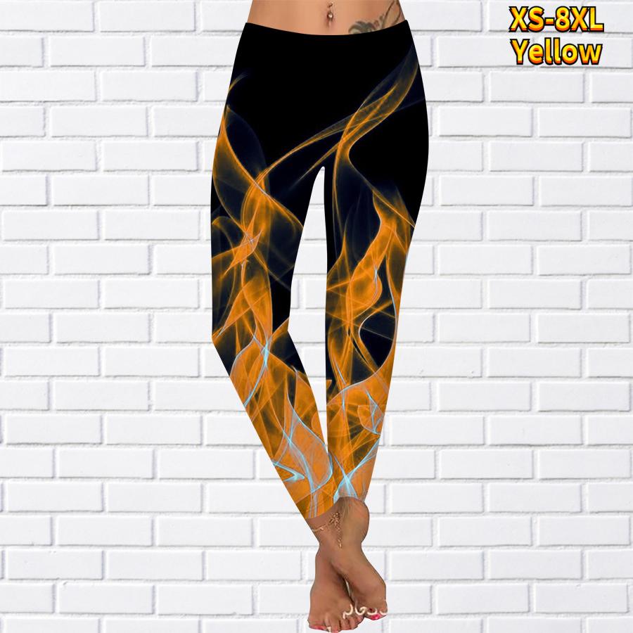 Женские эластичные леггинсы для йоги с принтом, спортивные штаны для фитнеса, бега в тренажерном зале, активные брюки для женщин
