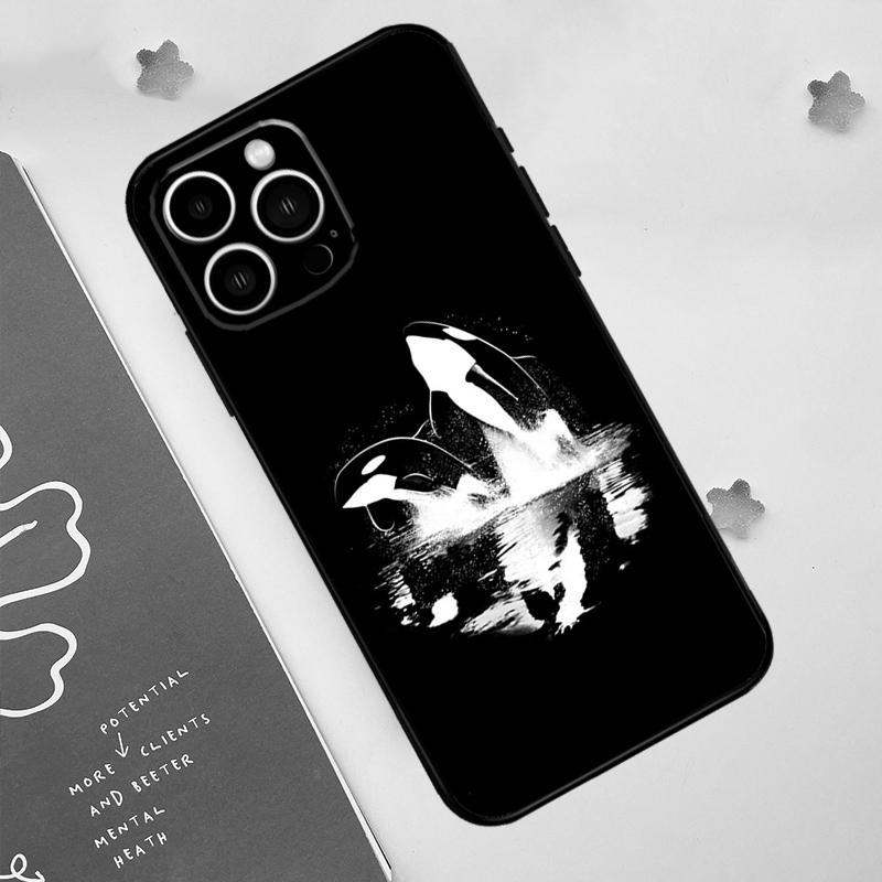 Чехол Косатка для iPhone 11 12 13 14 15 16 Pro Max 15 16 Plus 13 12 Mini X XS XR