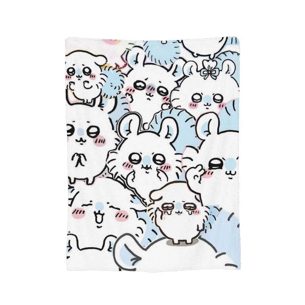 Плед Чиикавы Момонги Фланелевый Текстильный Декор Многофункциональные Супермягкие Пледы для Постельного Белья Спальни Покрывала