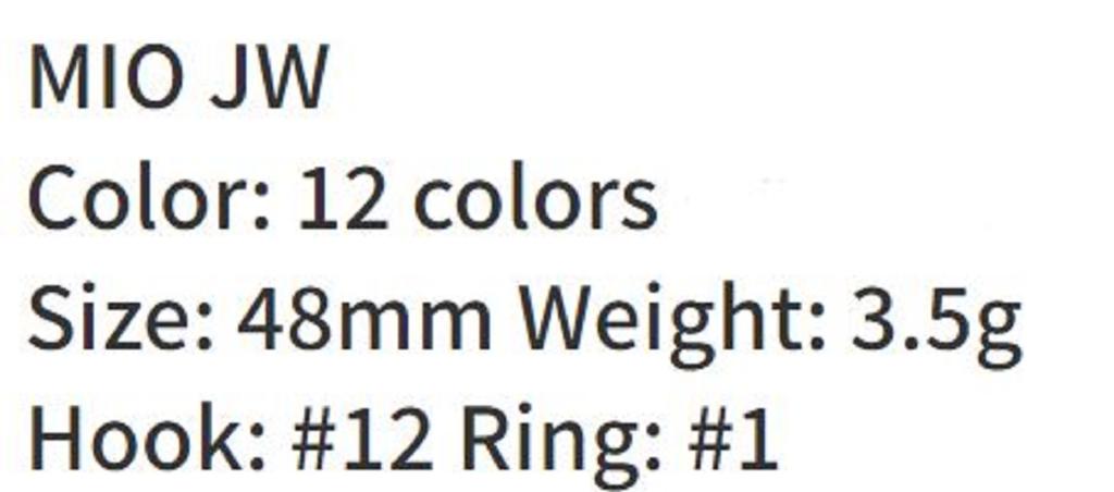 Bassday Mio JW 48 мм 3,5 грамма Тонущая приманка C-533 (9115)