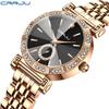 CRRJU New Steel Band Women's Diamond-encrusted Watch 5011 Watch Simple Business Personality Fashion Waterproof