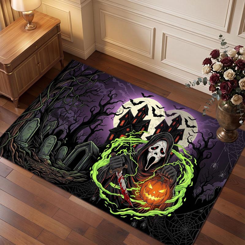 Scream Ghostface Rug Soft Thick Non Slip Floor Carpet for Bedroom Living Room Home Decor