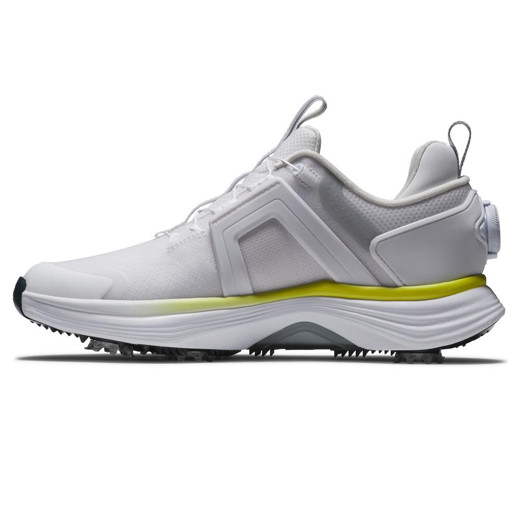 Женские туфли для гольфа FootJoy Hyperflex BOA 3E, бело-желтые, 22,5 см,