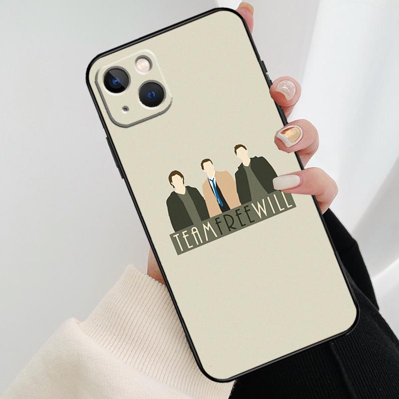 Supernatural Phone Case For iPhone 13 14 15 16 Pro Max 11 12 XS XR X Plus Shockproof Bumper Soft Cover