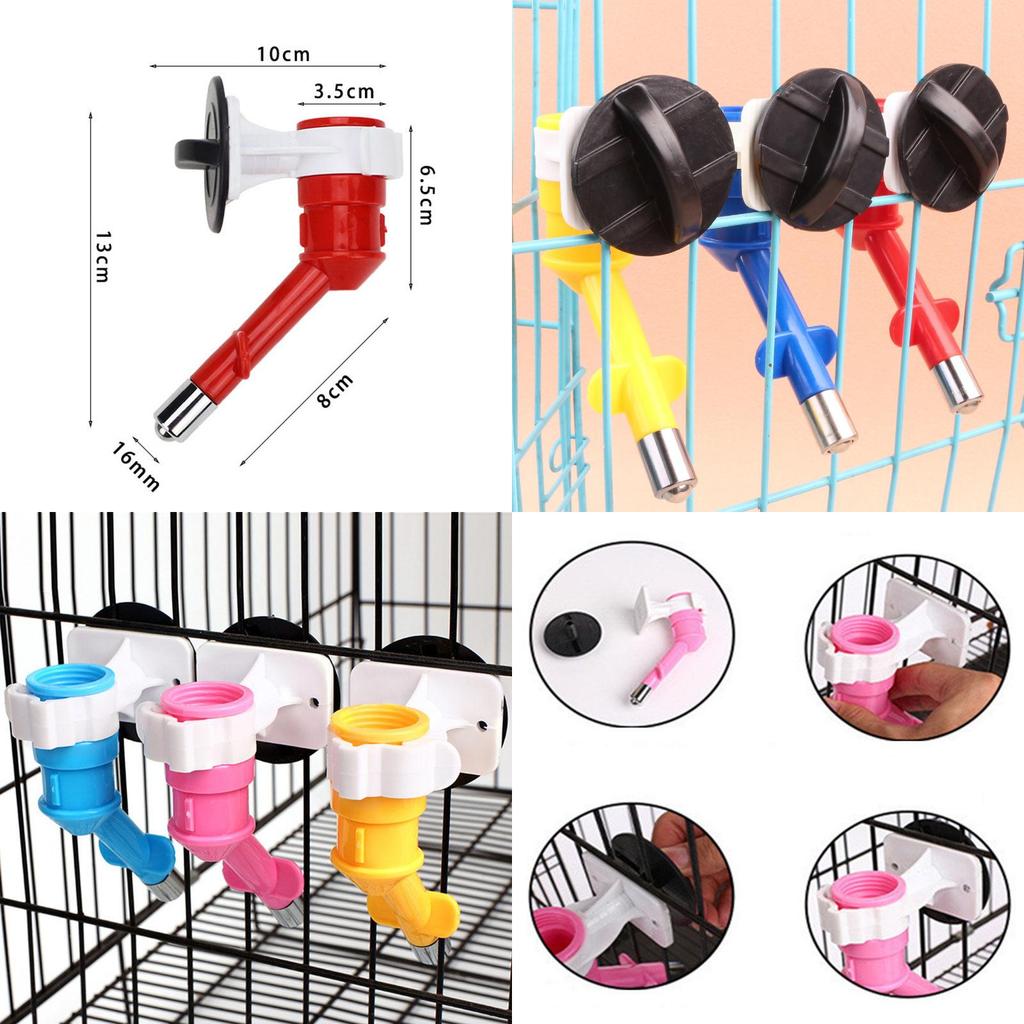 Portable Hanging Water Dispenser For Pets With Abs Plastic And Stainless Steel