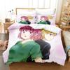 Комплект постельного белья Baby Steps Односпальный Полуторный Двуспальный Кинг-сайз Комплект для кровати Взрослый Детский Спальня Комплекты пододеяльников 3D-принт Аниме Комплект простыней