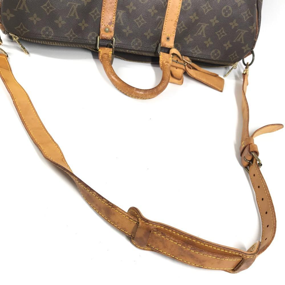 Louis Vuitton M41418 Монограмма KeepallBandouliere 45 Дорожная сумка Сумка-даффл Коричневый