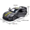 1:43 V12 Alloy Models Diecast Toys Cars Doors Opened Rubber Tires Metal Body Display Box Miniature Vehice Christmas Holiday Gift