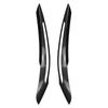 2pcs Car Headlight Eyebrow Eyelid Cover Trim ABS Black/Carbon Fiber for BMW 1 Series F20 F21 Advance Version 2011 2012 2013 2014