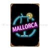 Mallorca Cocktail Summer Design Metal Plaque Poster Party Home Garage Design Design Tin Sign Poster
