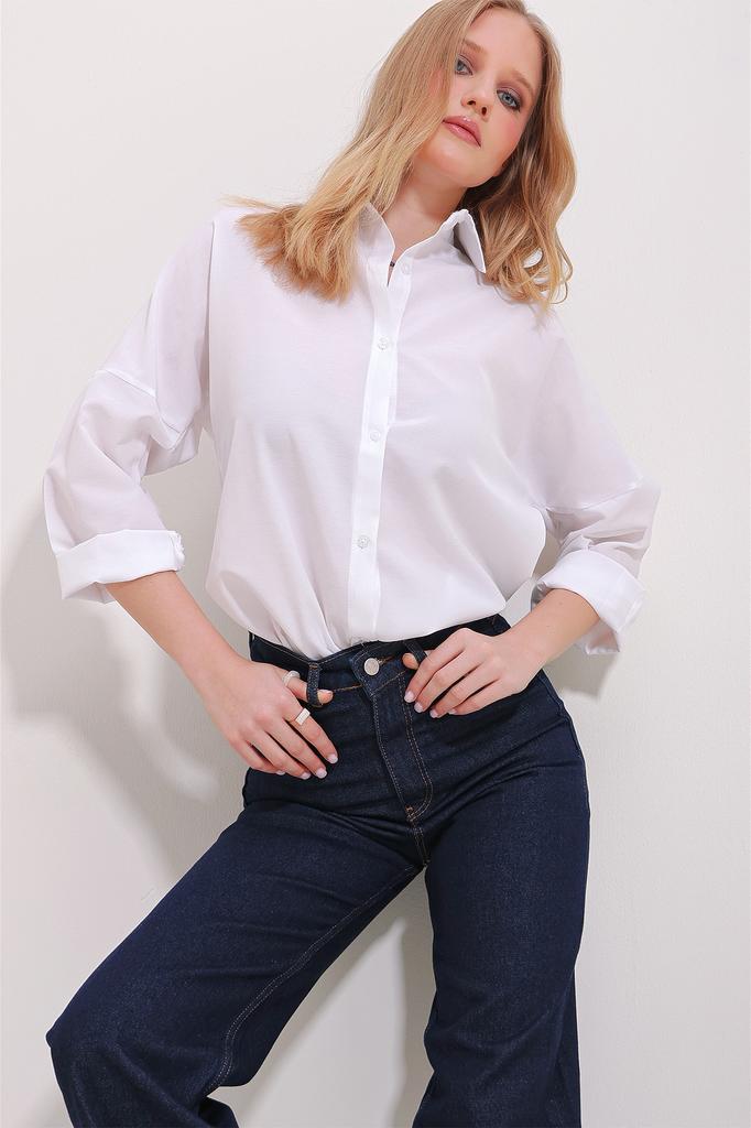 Женская рубашка, модная бежевая базовая рубашка из хлопка нового сезона с манжетами